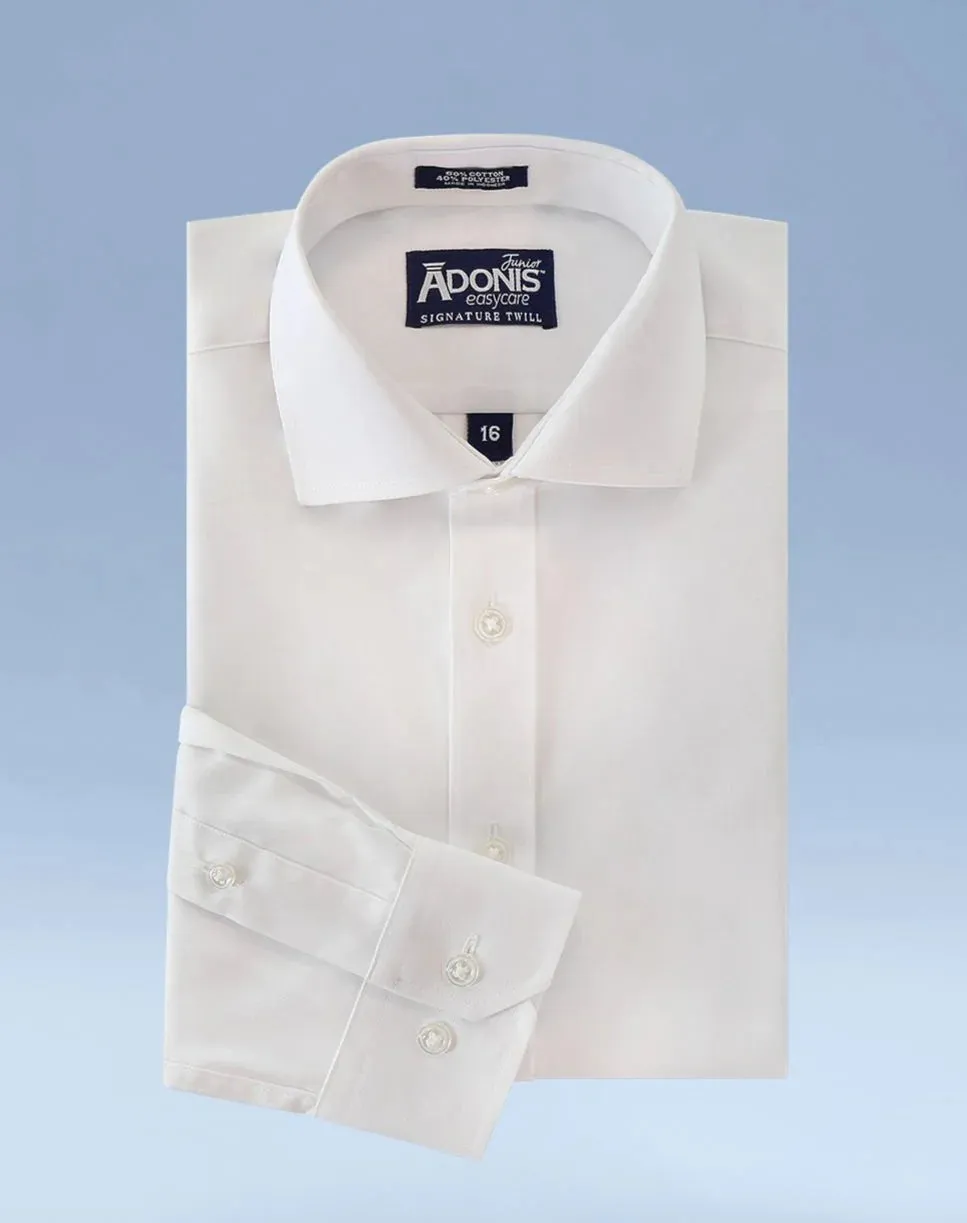 Adonis Signature Twill Easy Care Boys Dress Shirt - French Cuff