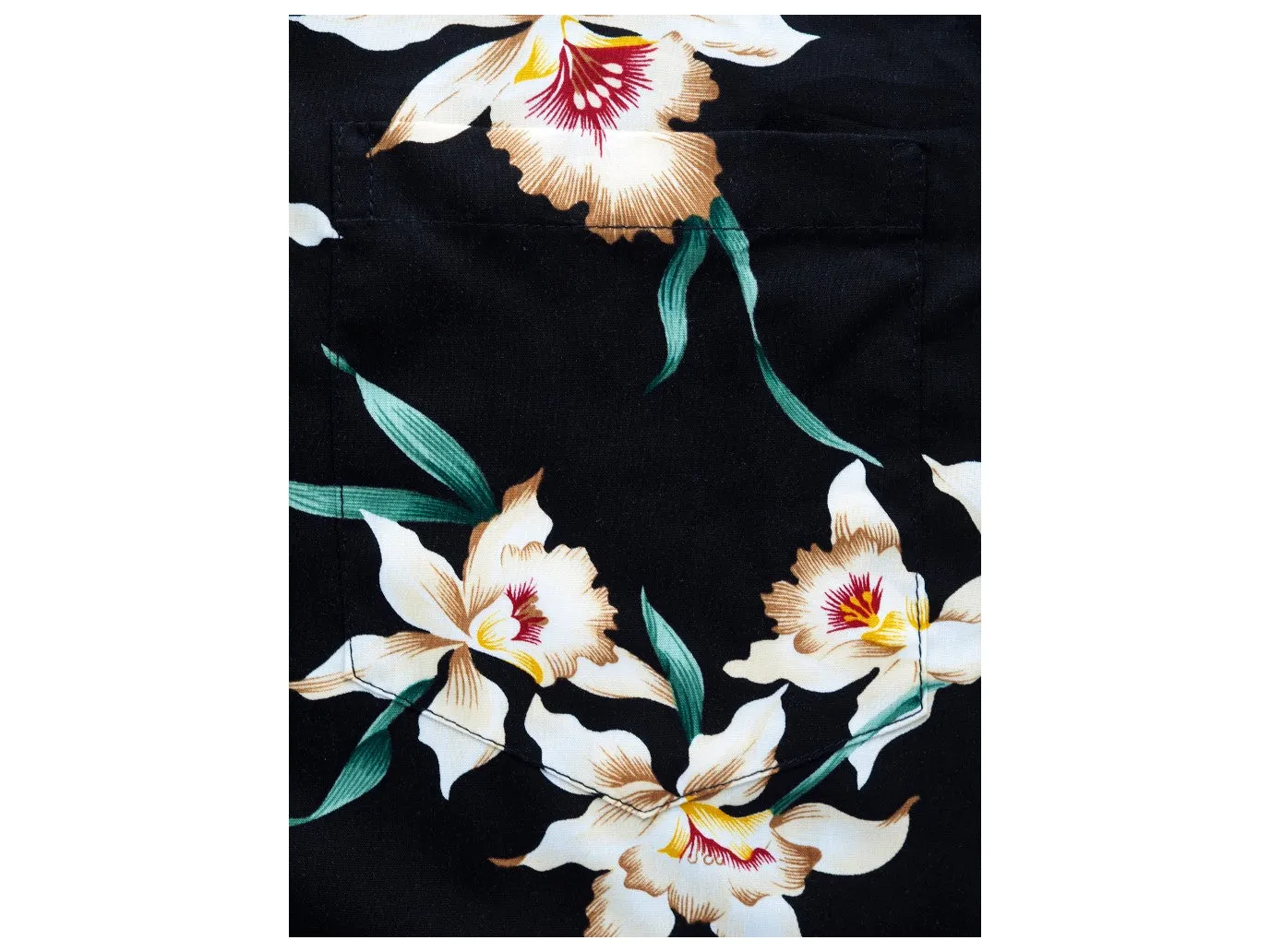 Aloha Shirt Star Orchid Black