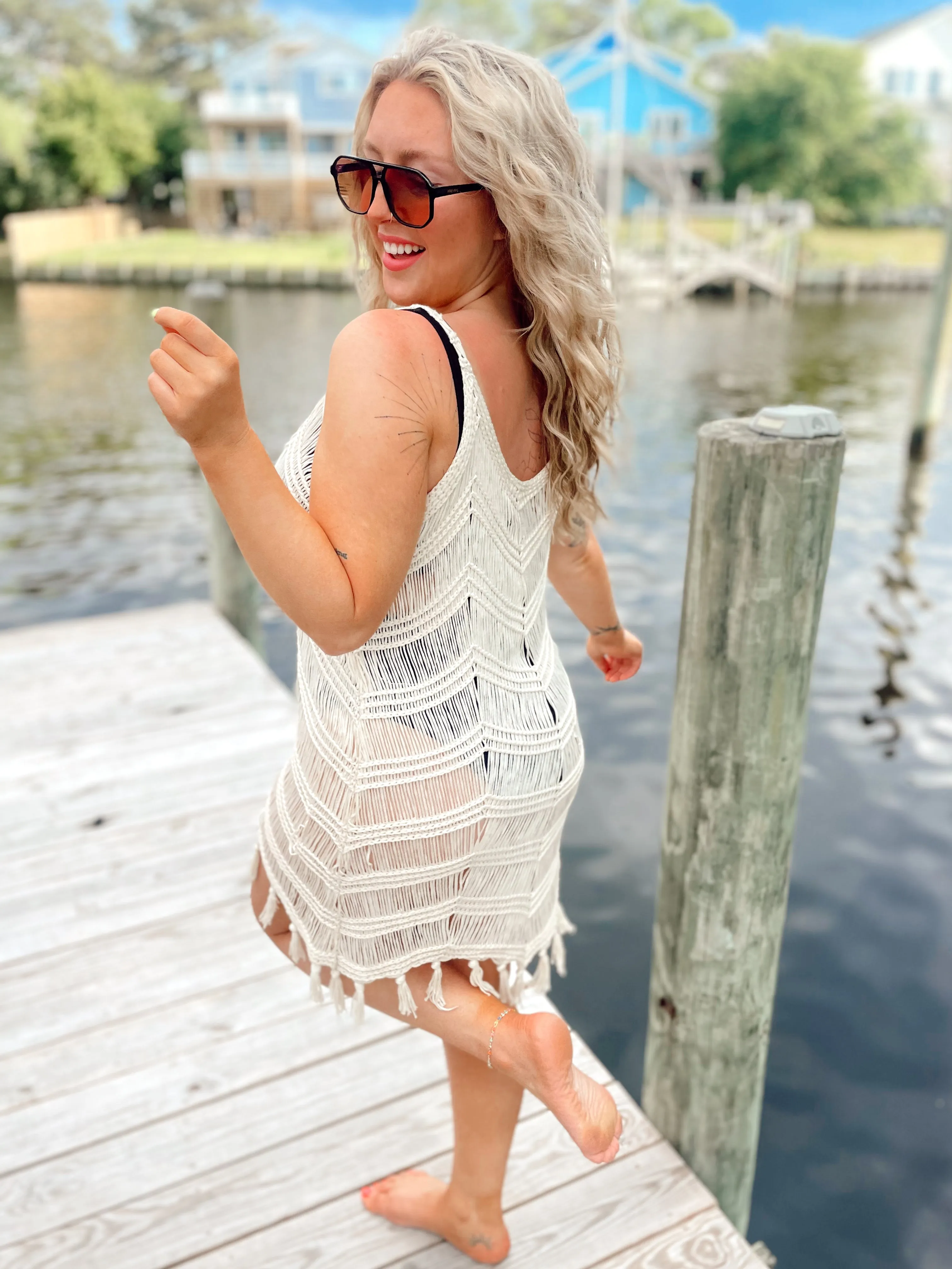 Bahama Bound Crochet Dress