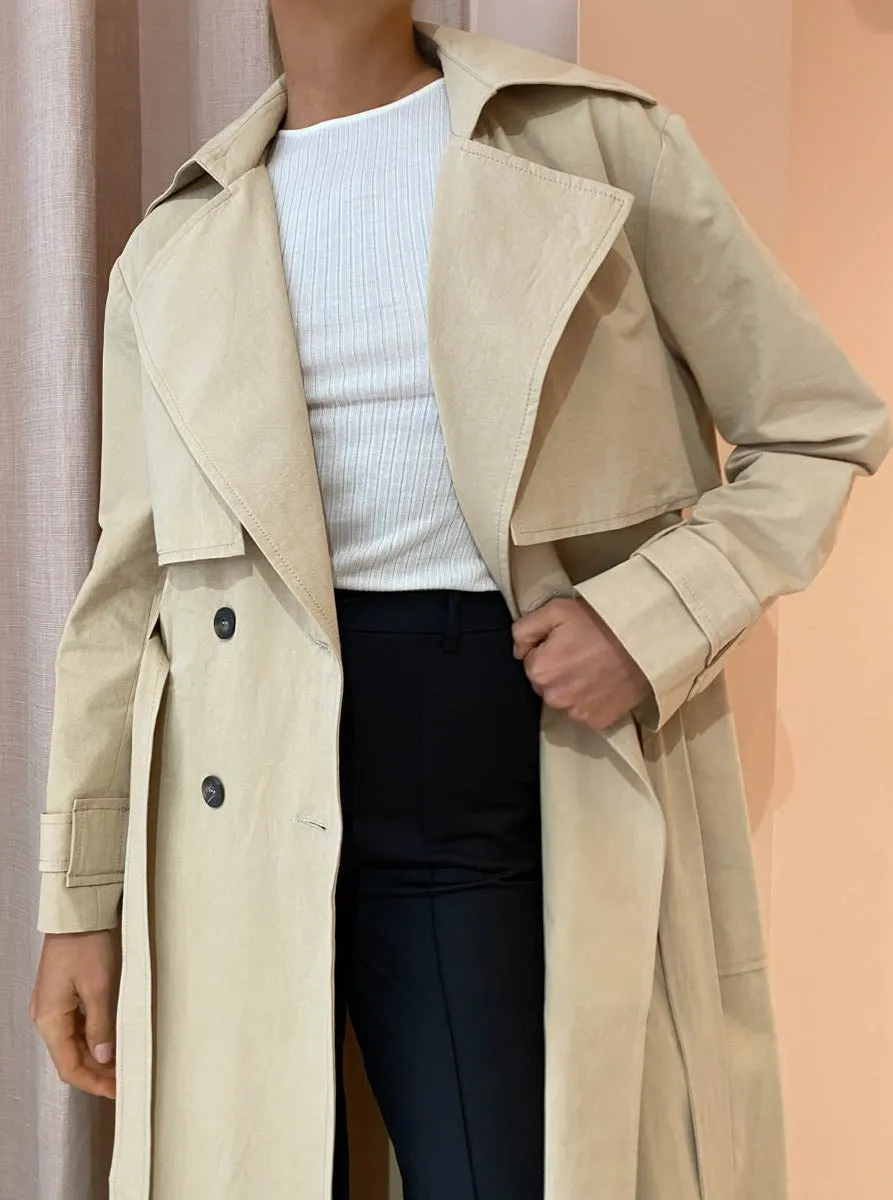 Bec and Bridge Maral Coat in Sand