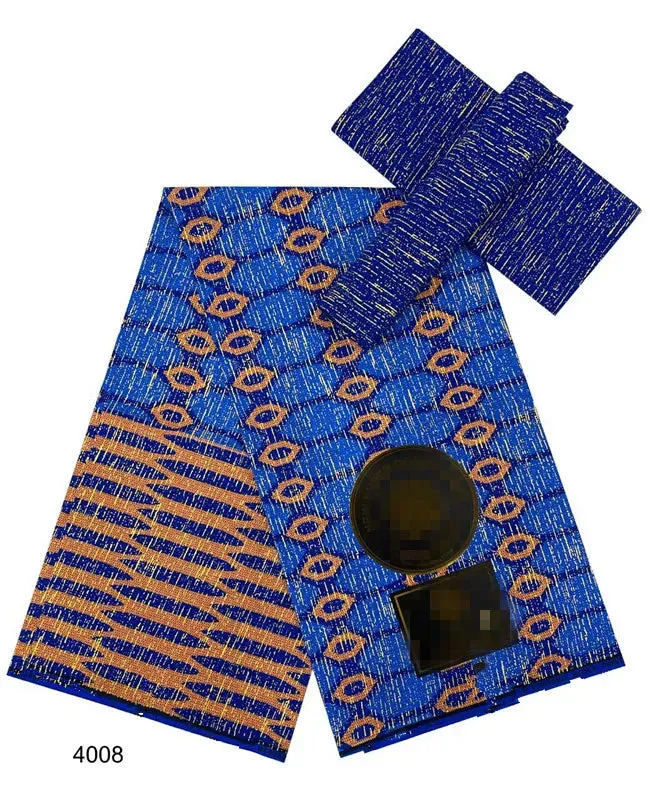 Blue kente Wax Print Fuchsia Fabric Dress Craft DIY Cotton Nananom