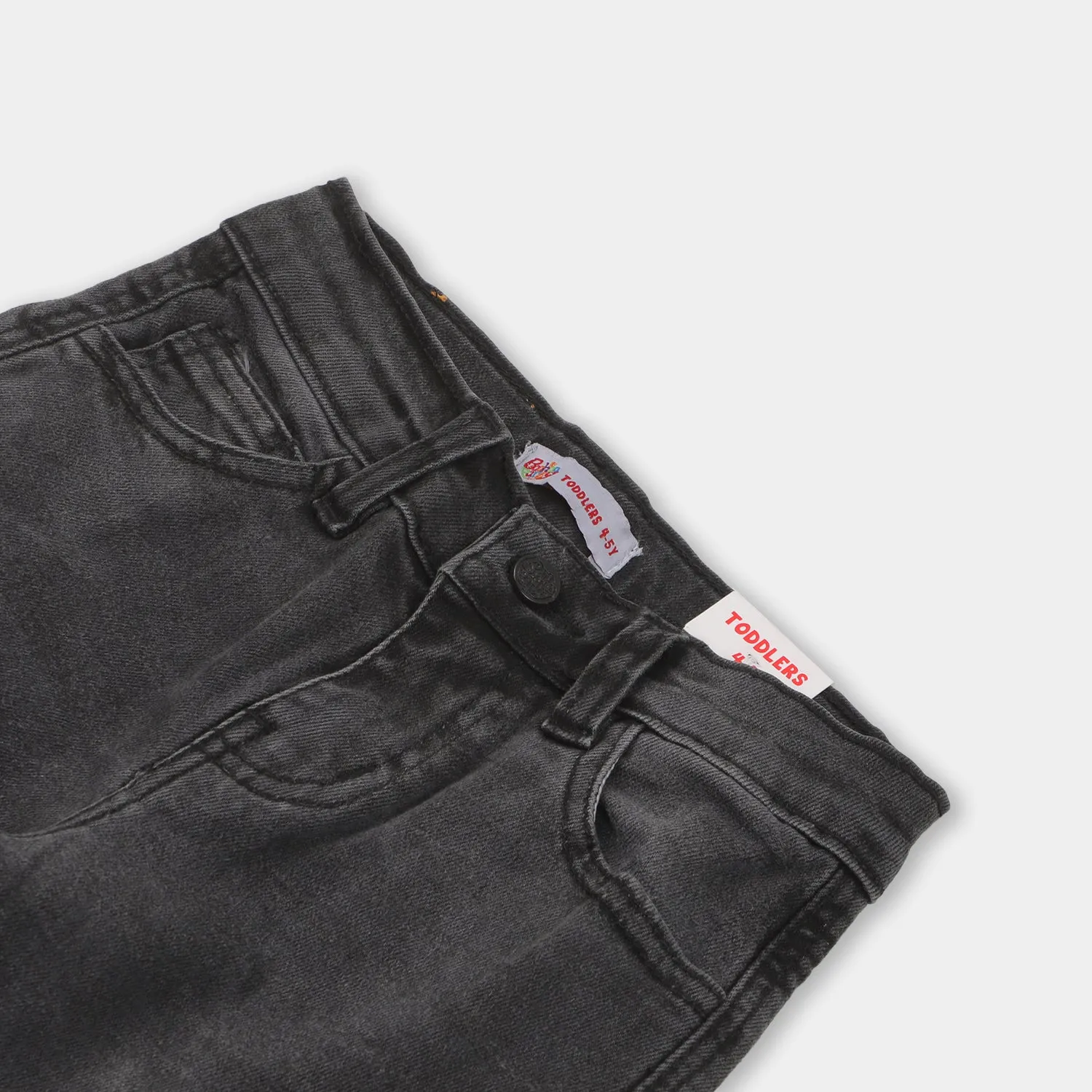 Boys Pant Denim Cargo - Charcoal Grey