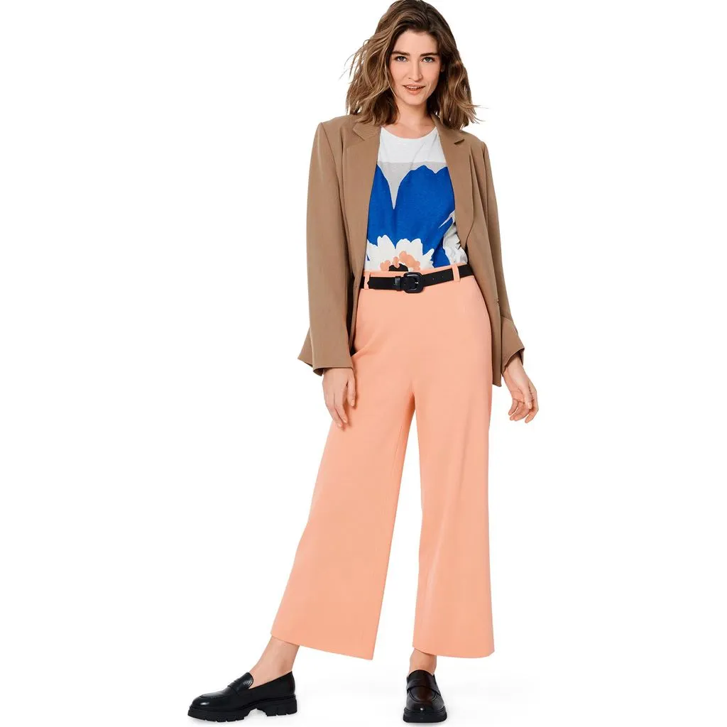 Burda Style Pattern 5969 Misses' Wide Leg Pants with Back Elastic Waistband B5969