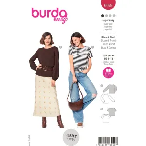 Burda Style Pattern 6059 Misses' Top and Blouse B6059