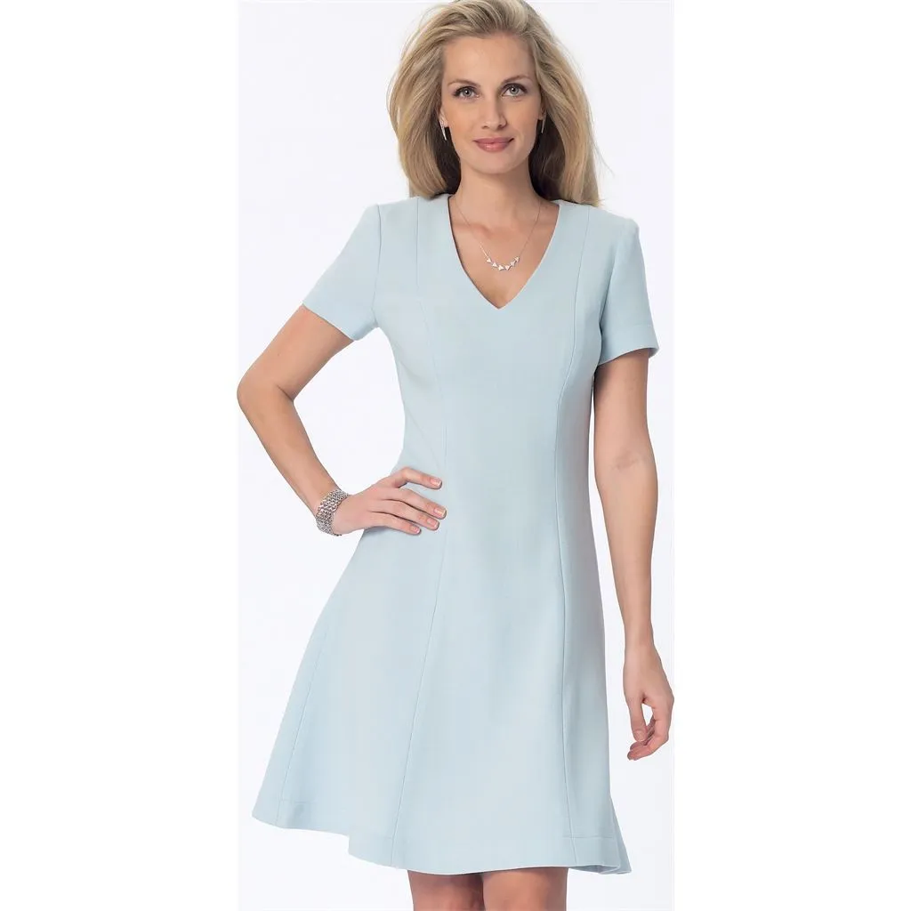 Butterick Pattern B6850 Misses' Jewel or V-Neck Fit & Flare Dresses