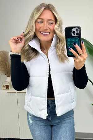 Cabin Cozy Zip Front Puffer Vest - FINAL SALE