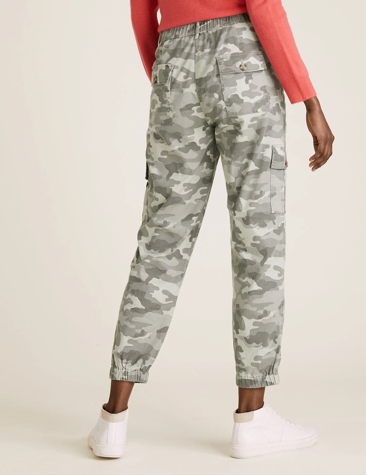 Cargo Utility Camo Tapered Trousers