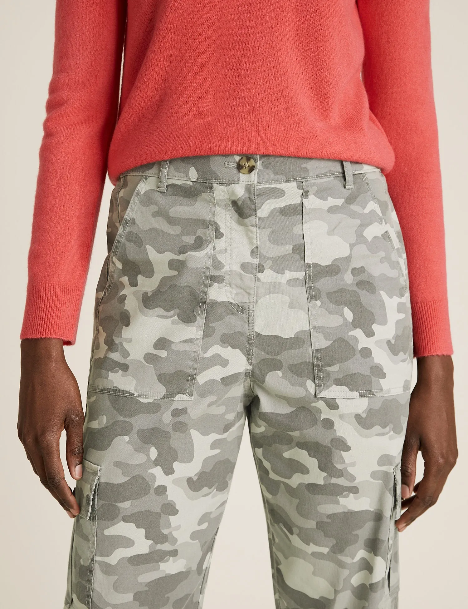 Cargo Utility Camo Tapered Trousers