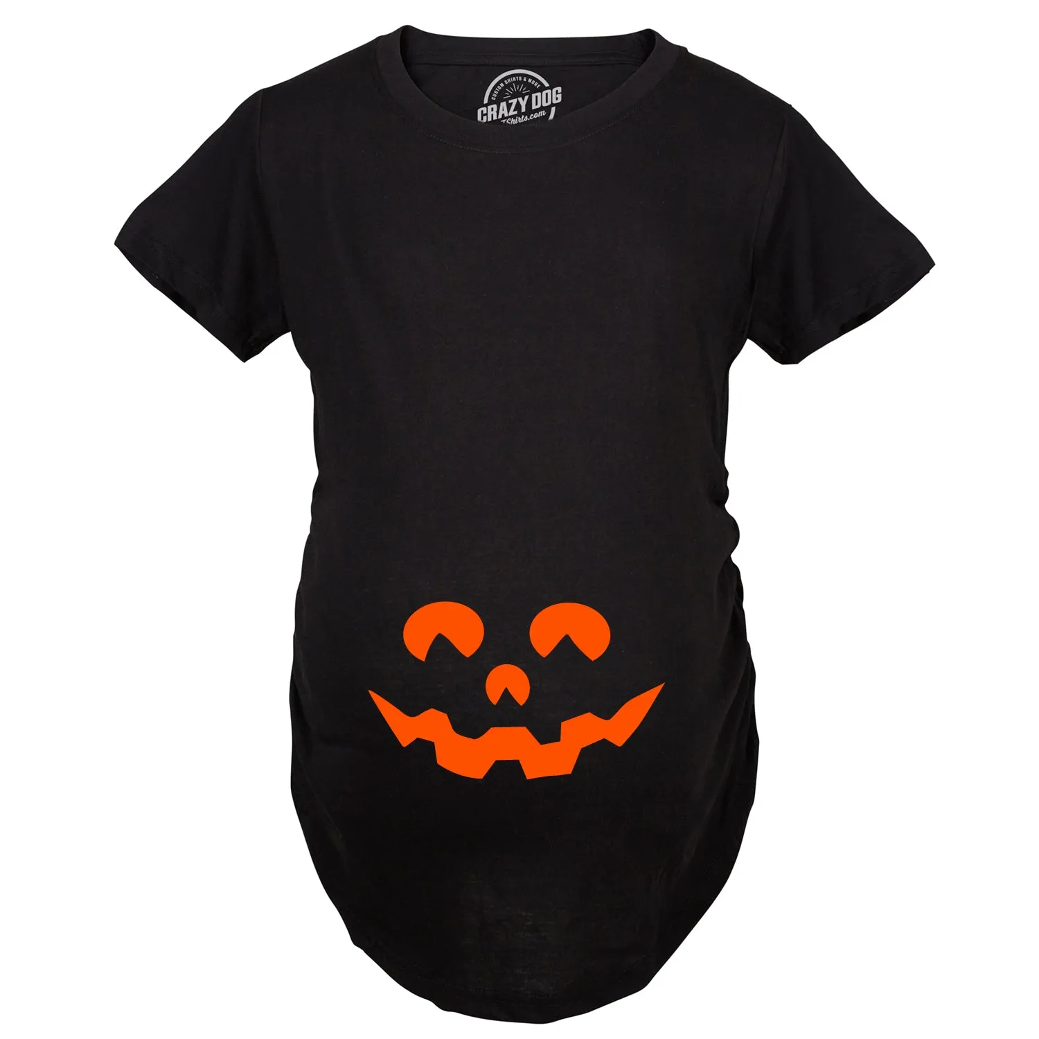 Cartoon Eyes Pumpkin Face Maternity Tshirt