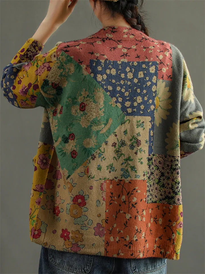 Chinese Style Printing Coat For Women