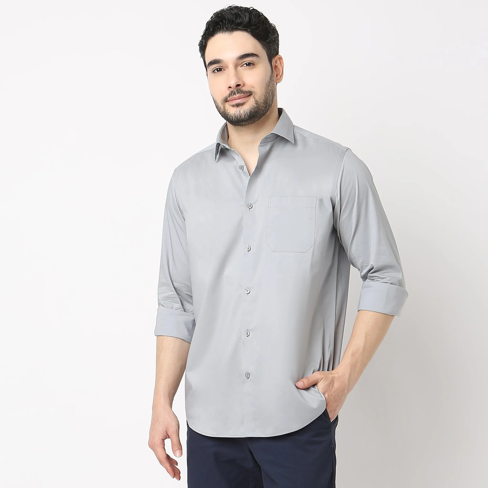 Cooltek™ Shirt - The Perfect Shirt - "Crease Free Tape Seamed Tailored Shirts” - Super Fine Cotton with E-Fast® Stretch - Regular Fit