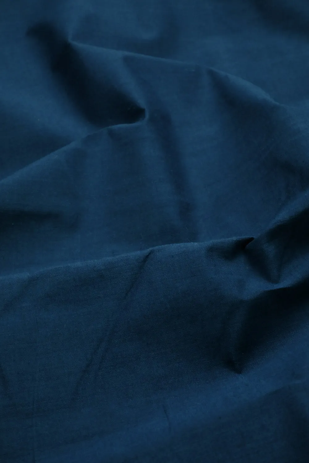 Dark Blue Mangalagiri Cotton Fabric