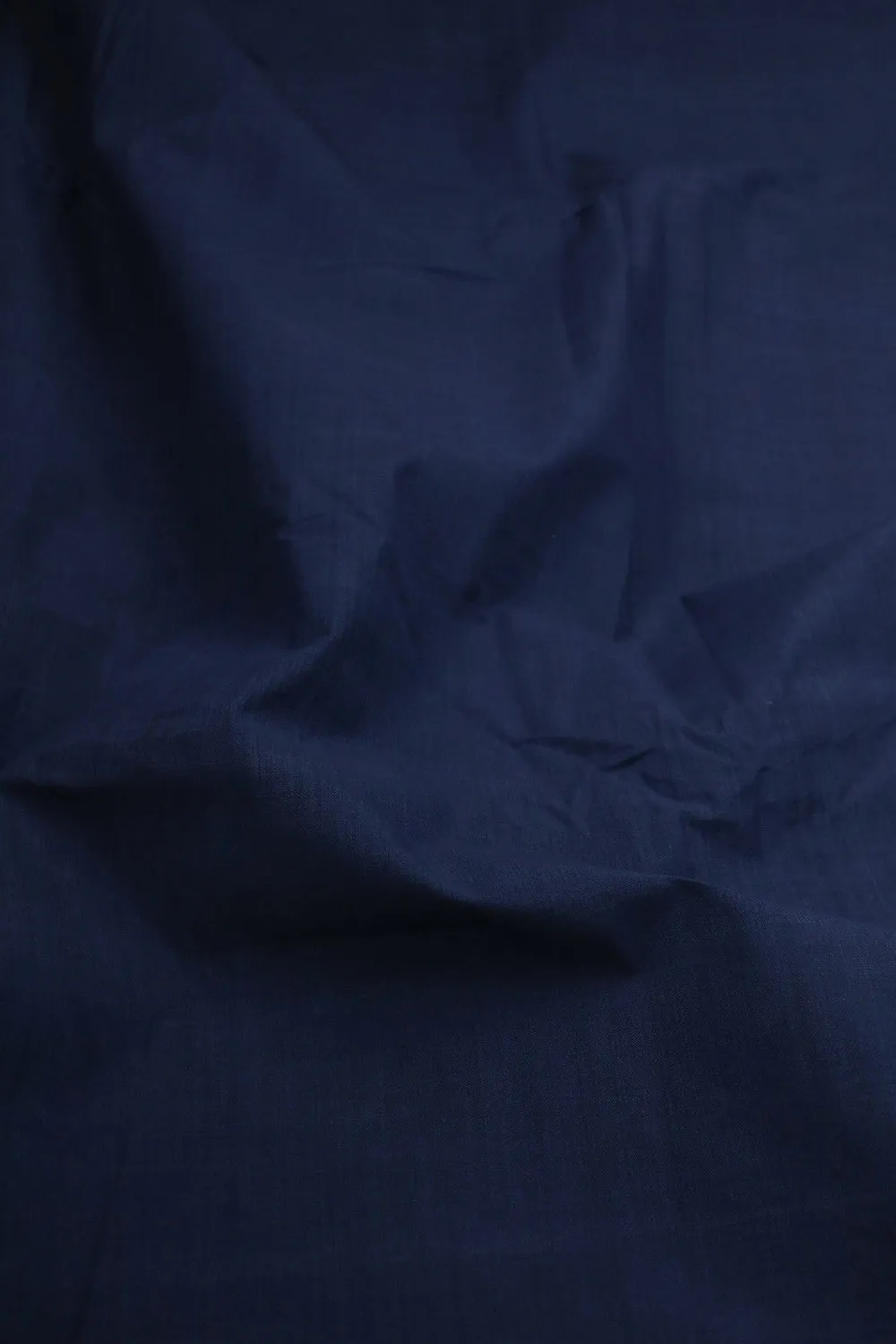 Dark Navy Blue Mangalagiri Cotton Fabric