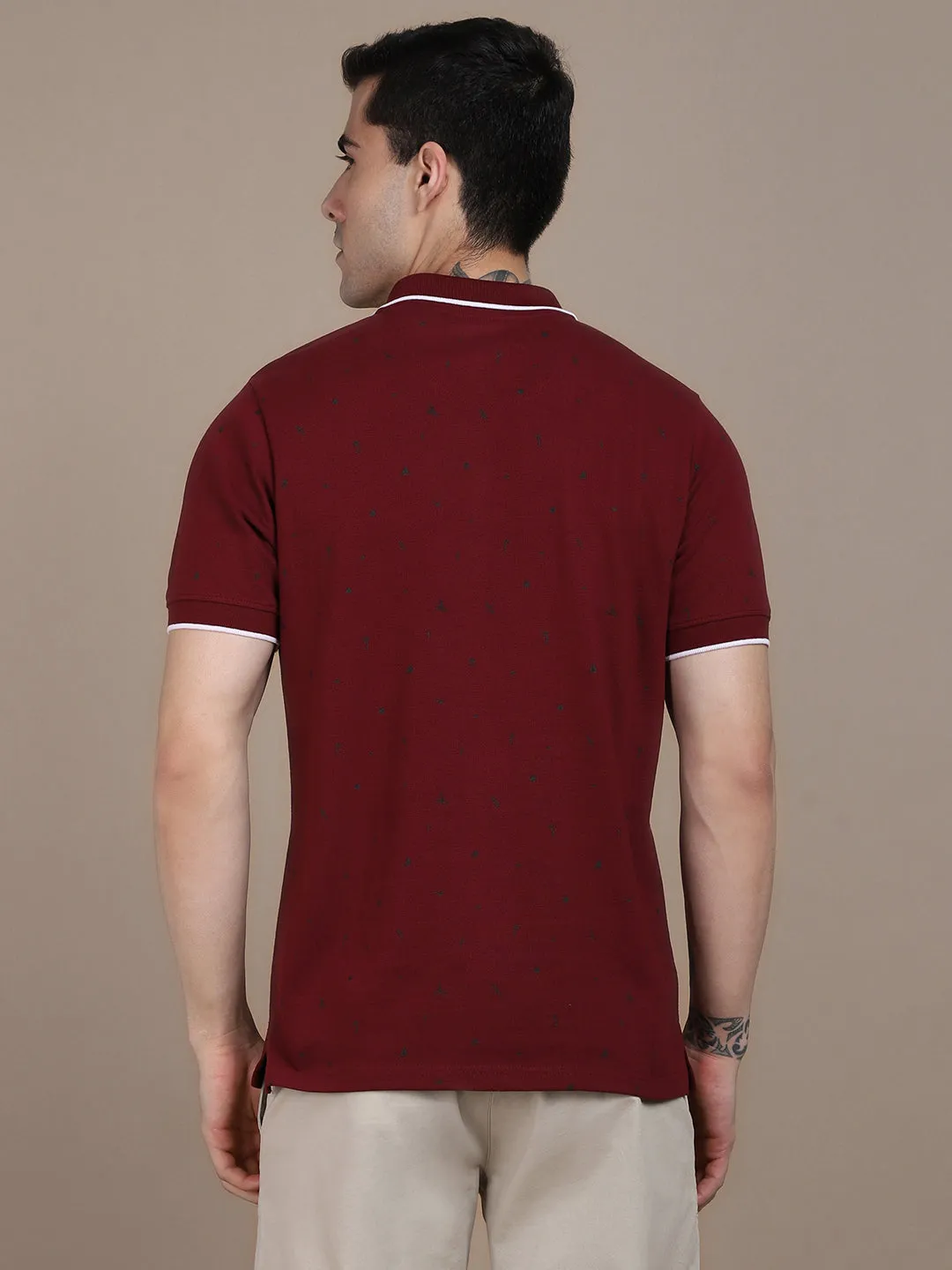 Dennis Lingo Polo Collar Pure Cotton T-shirt