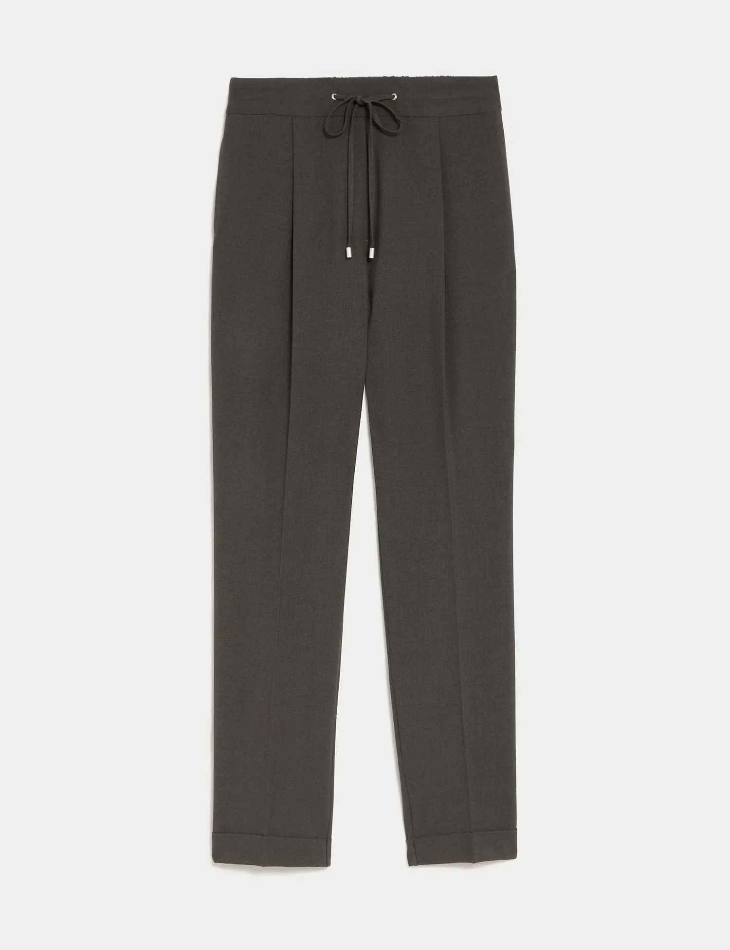 Drawstring Tapered Ankle Grazer Trousers