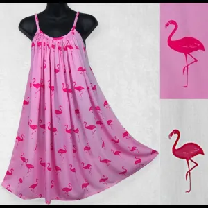 Flamingo Sarong Parachute Dress