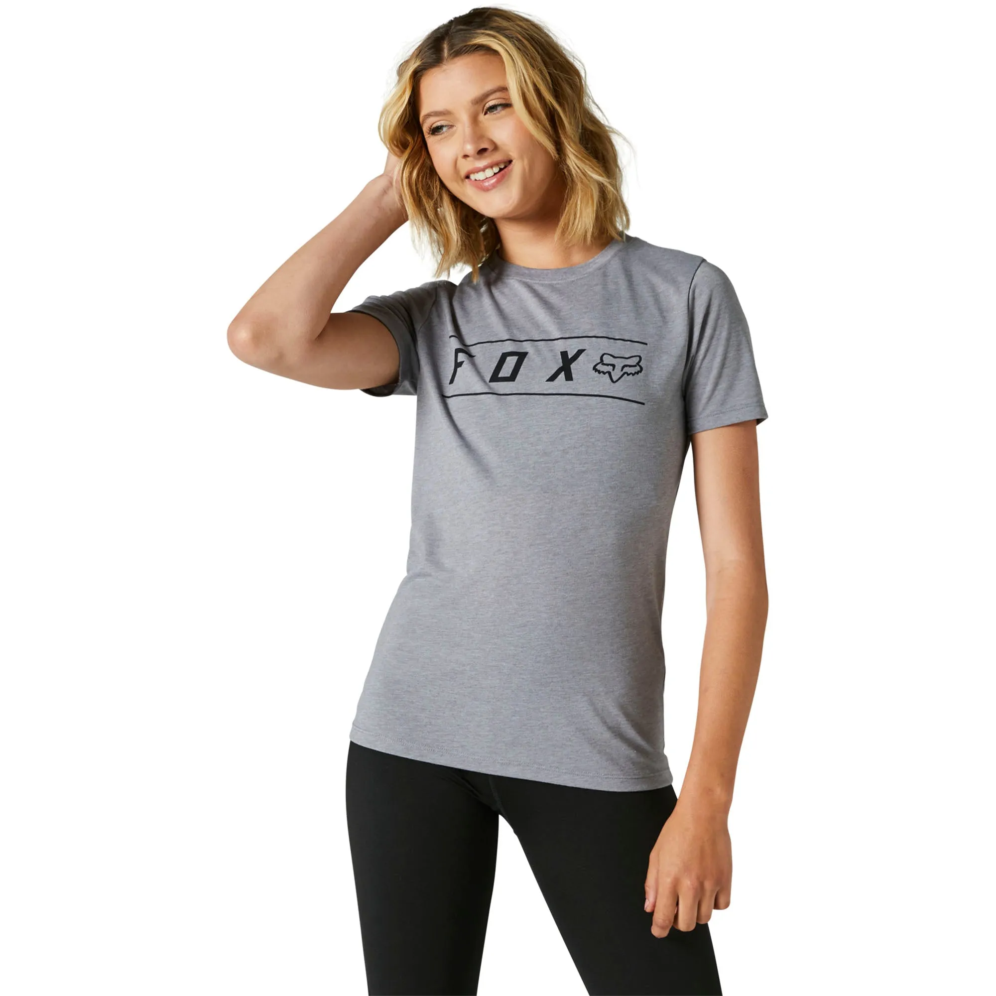 Fox Racing  Womens Graphite Pinnacle Tech Tee T-Shit Short Sleeve TruDri Fitted