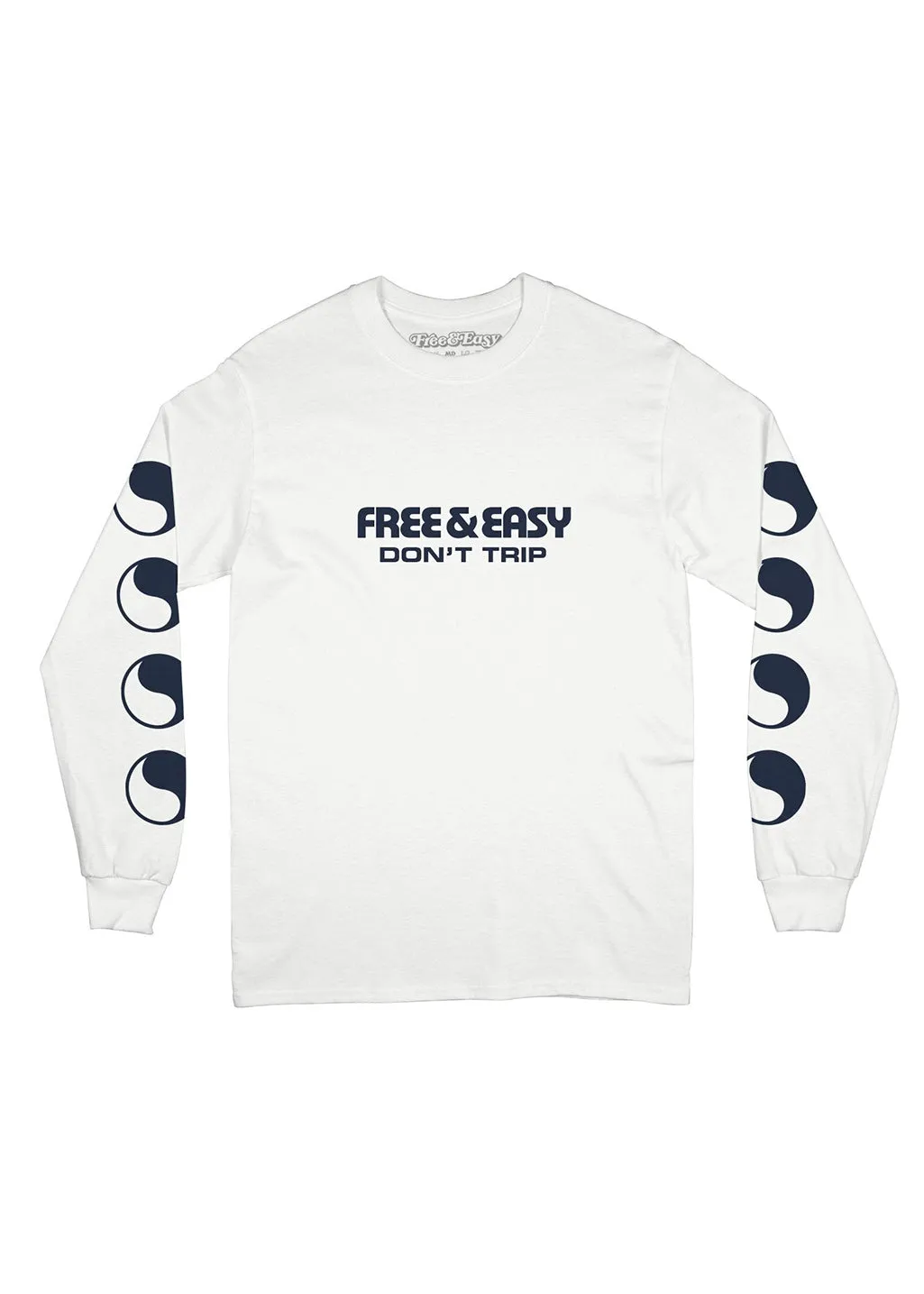 Free & Easy - Yin Yang Faces L/S Tee - Coconut