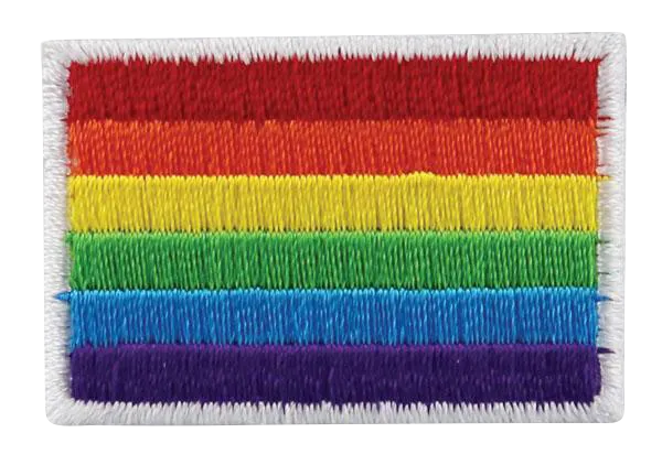 Gay Pride Rainbow Patch - 1.5"x1" / Small