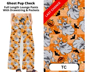 Ghost Pup Check Full Length Lounge Pants