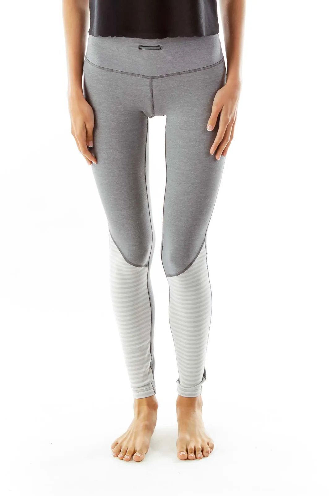 Gray Full Length Yoga Pants