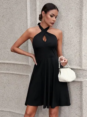 Halter Sleeveless Backless Dress