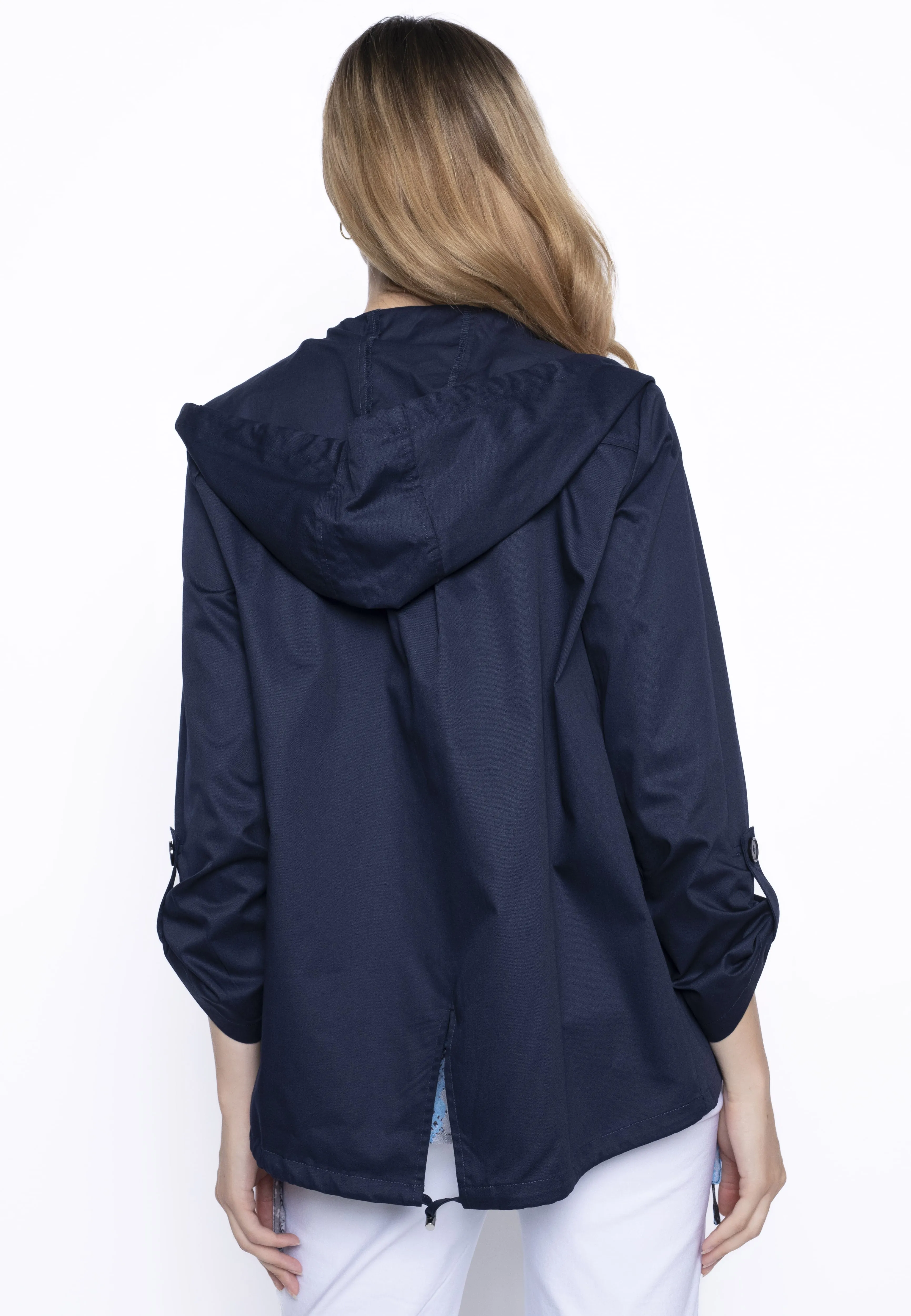 Hooded Zip-Front Jacket