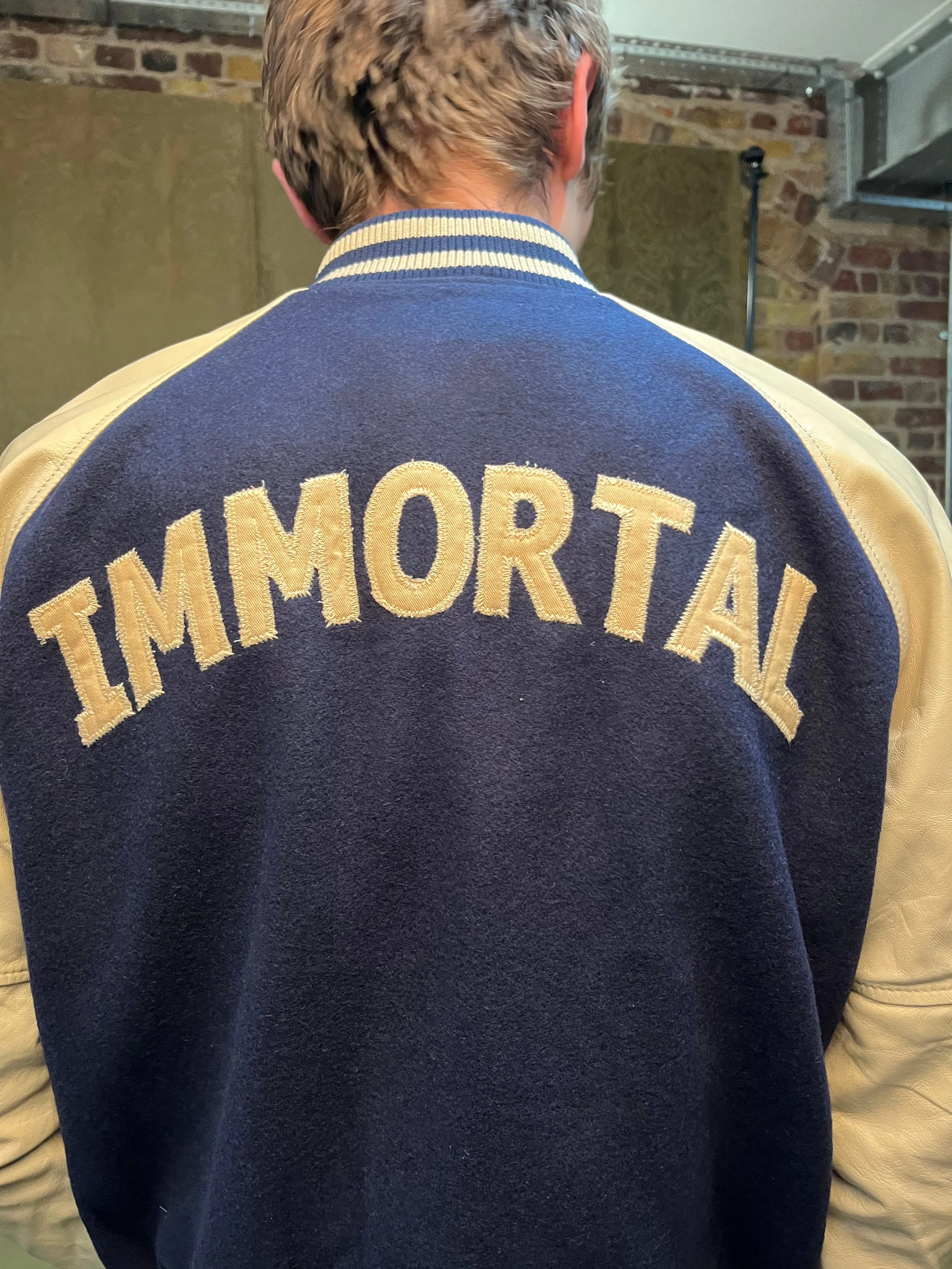 IMMORTAL Varsity Bomber Jacket - Blue