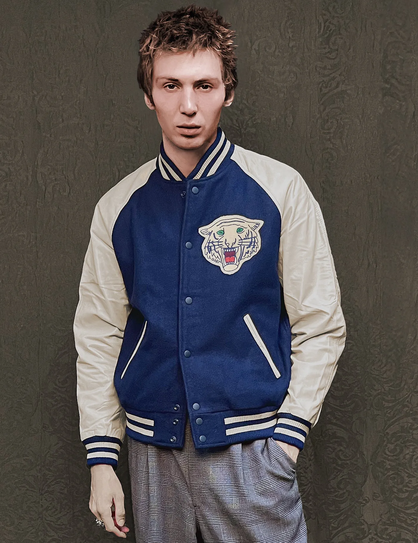 IMMORTAL Varsity Bomber Jacket - Blue