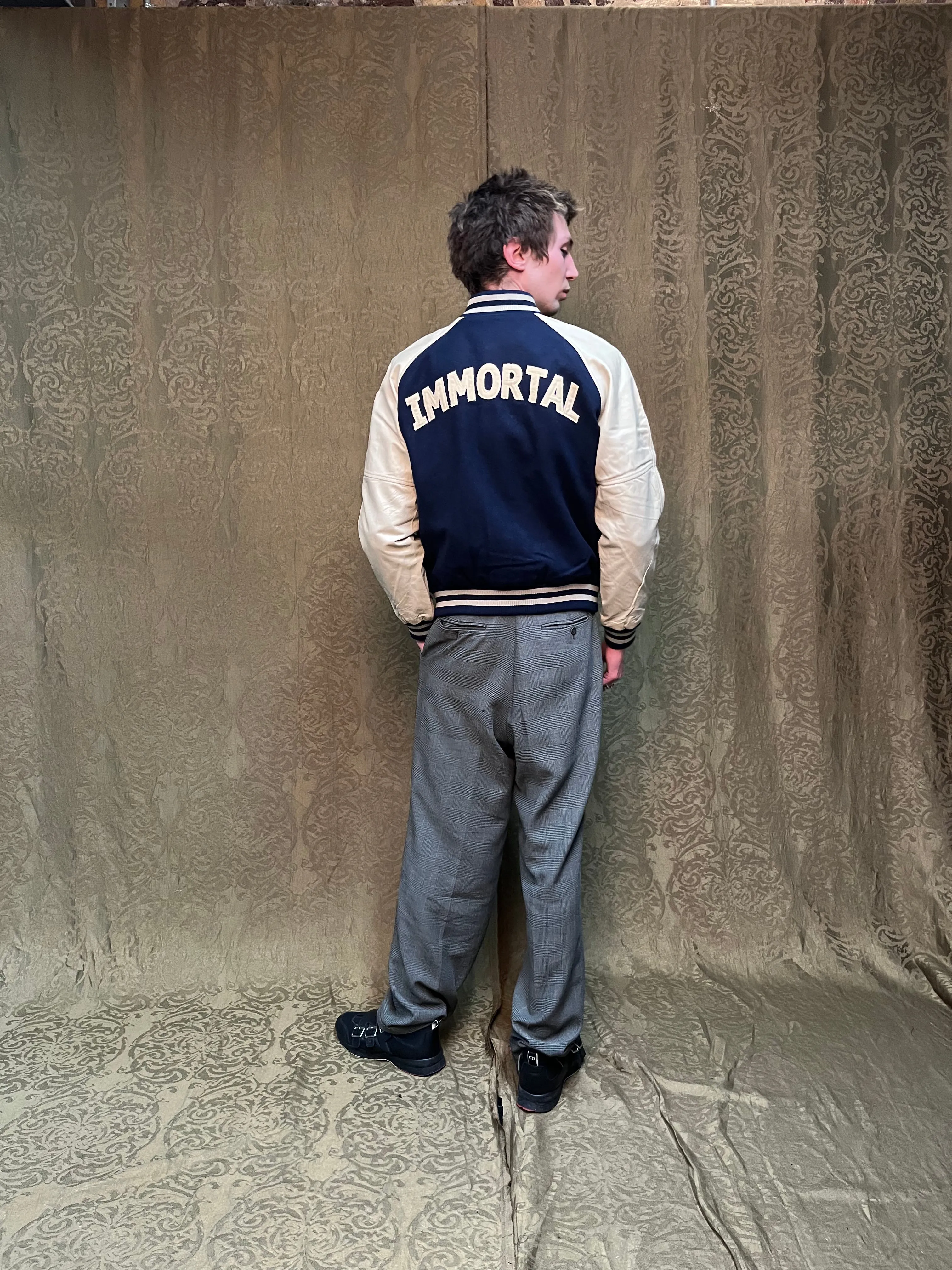 IMMORTAL Varsity Bomber Jacket - Blue