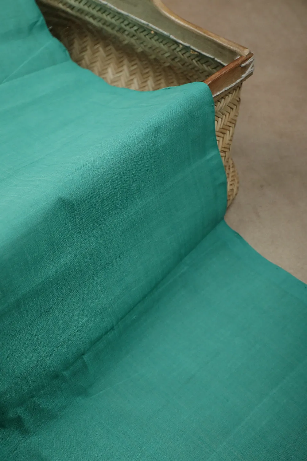 Jade Green Mangalagiri Cotton Fabric