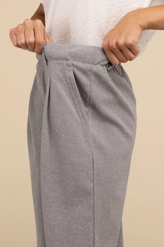 LILOU Waffle Trouser Pants