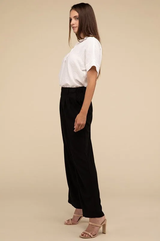 LILOU Waffle Trouser Pants