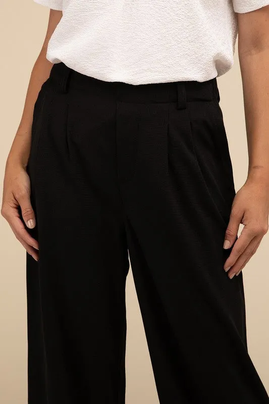 LILOU Waffle Trouser Pants