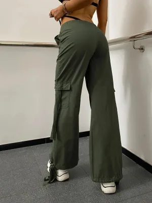 Long Length Flap Pocket Cargo Pants