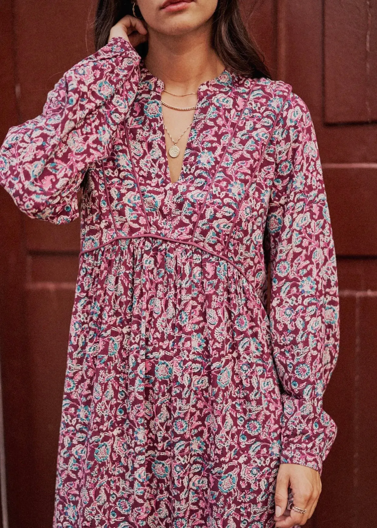 Magnolia Printed Midi Dress