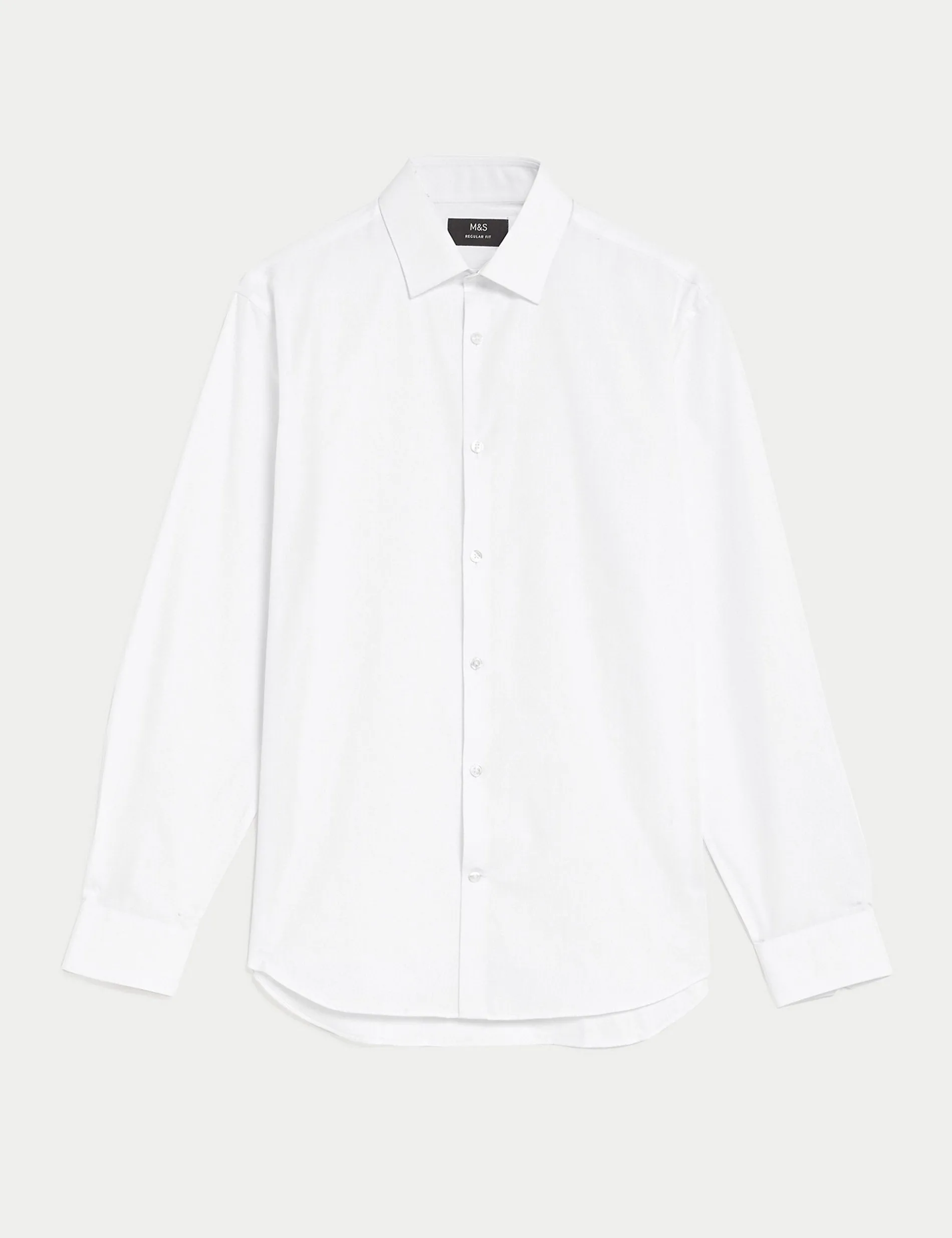 Marks & Spencer Regular Fit Easy Iron Shirt, White