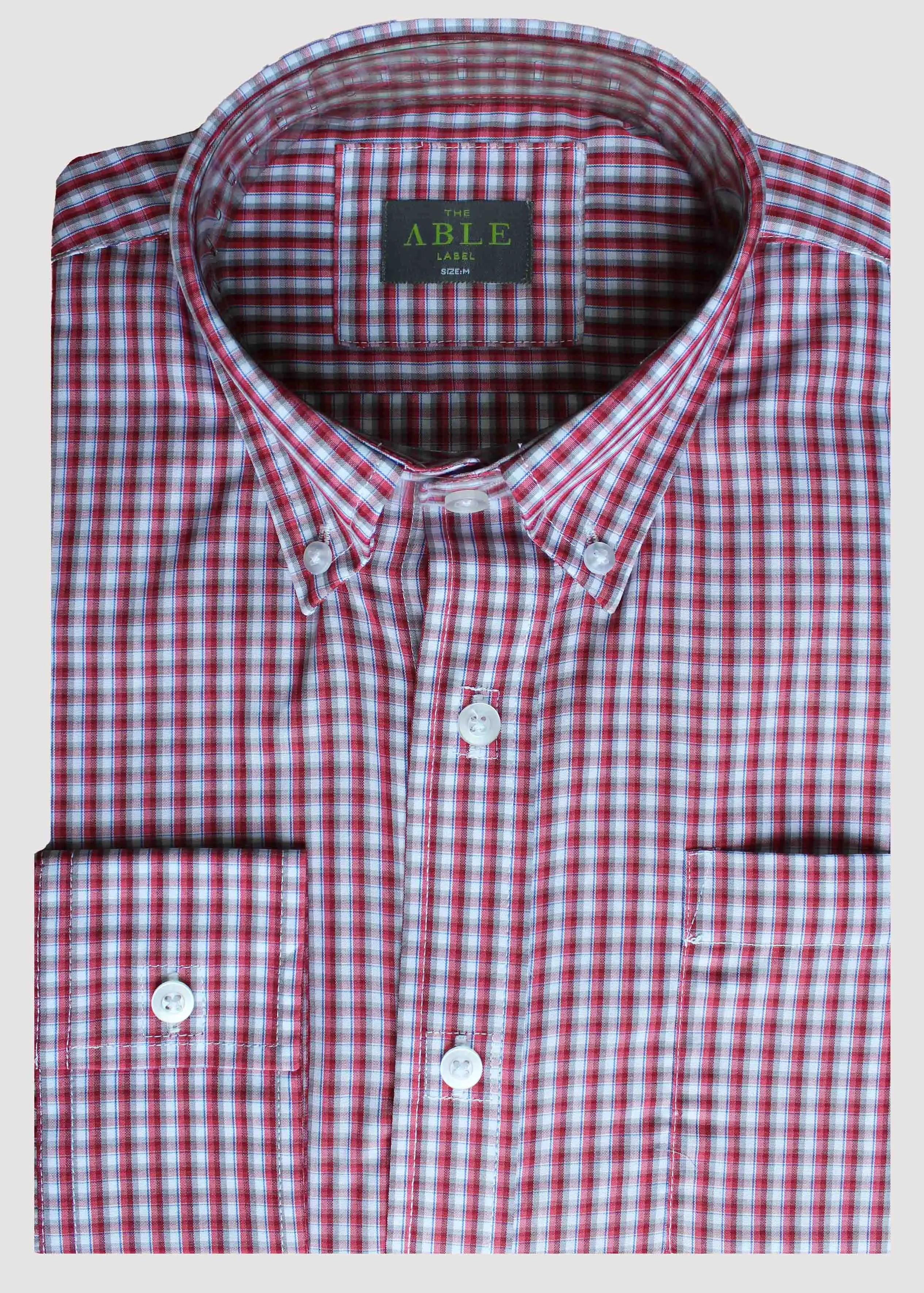 Marty Casual Check Easy-Care Easy Fastening Shirt