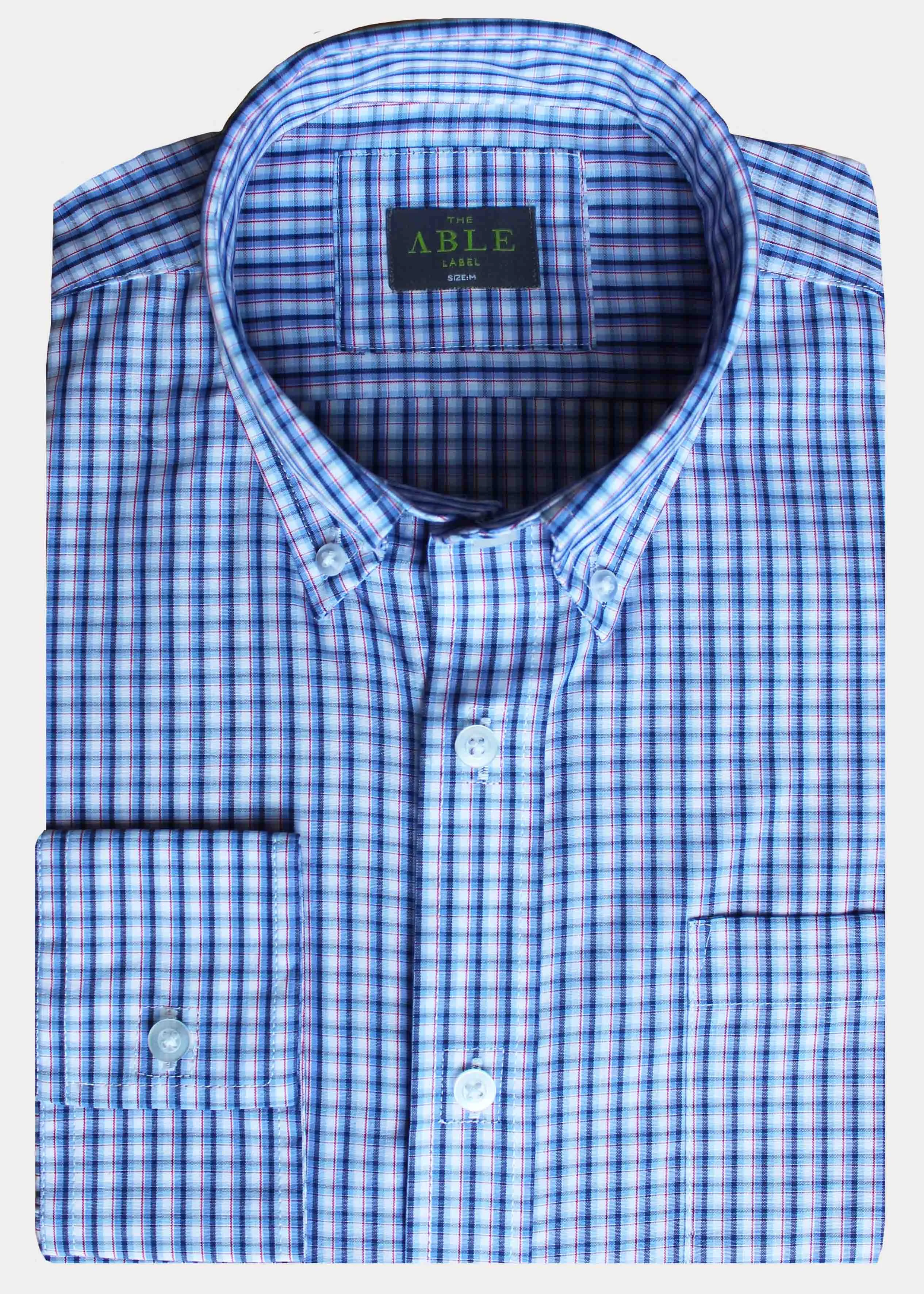 Marty Casual Check Easy-Care Easy Fastening Shirt