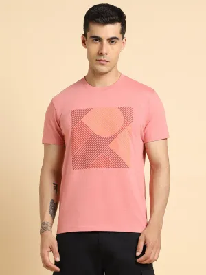 Men's Mandrian Collar Regular Fit Solid Pink Shirts