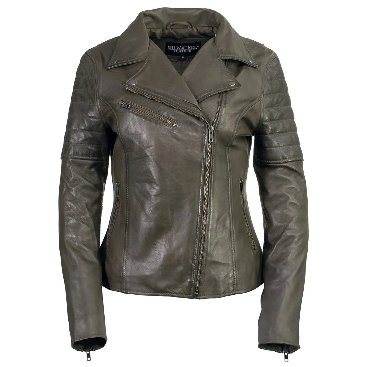 Milwaukee Leather Women's Duchess Olive Motorcycle Style Fashion