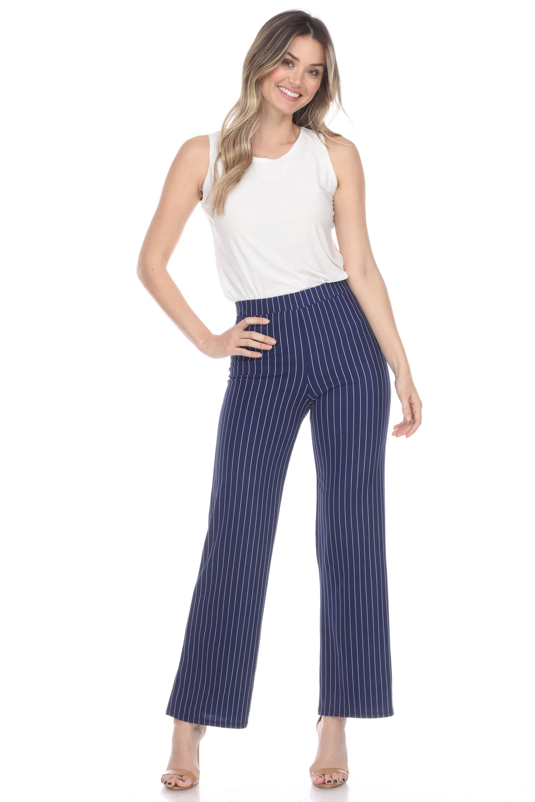 OTM Stripe Straight Pants-5034TM-ARD1