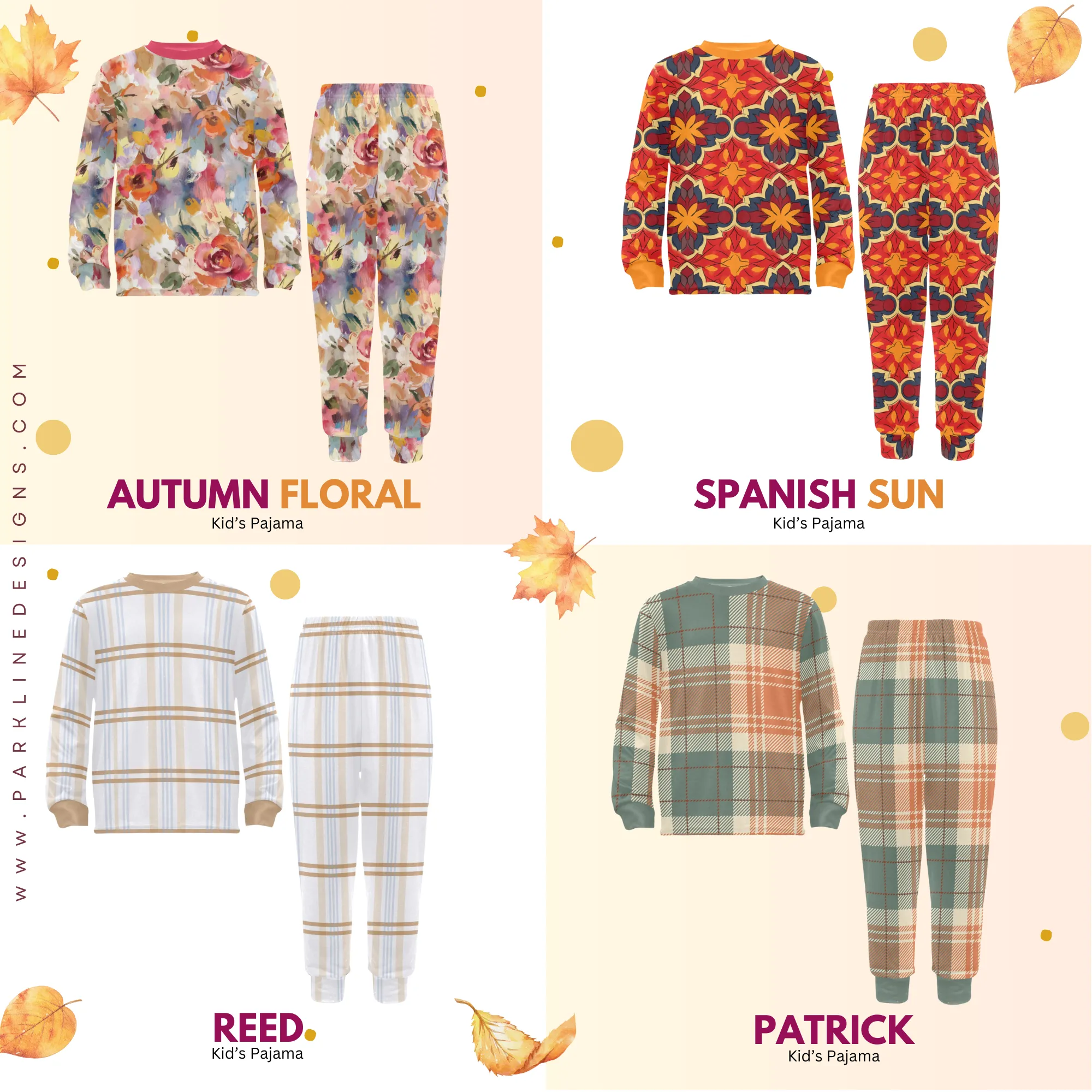 Patrick | Autumn Pajama Set for Boys| Whimsical & Cozy Sleepwear for Kids