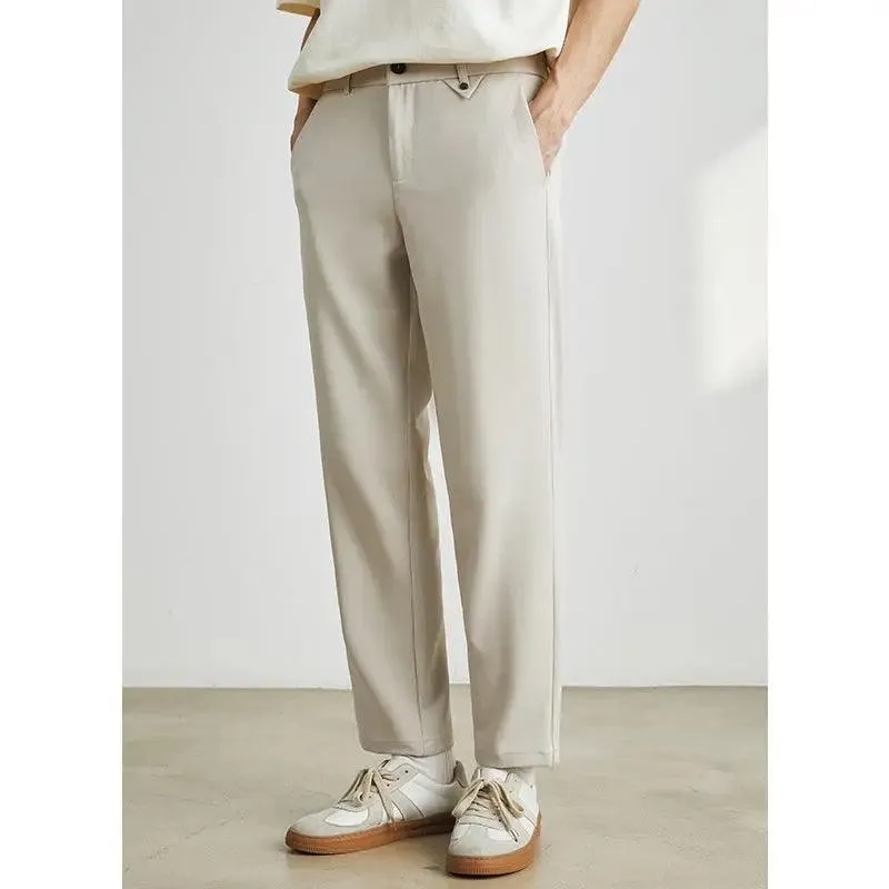 Slim Ankle Length Casual Pants