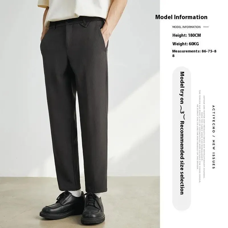 Slim Ankle Length Casual Pants