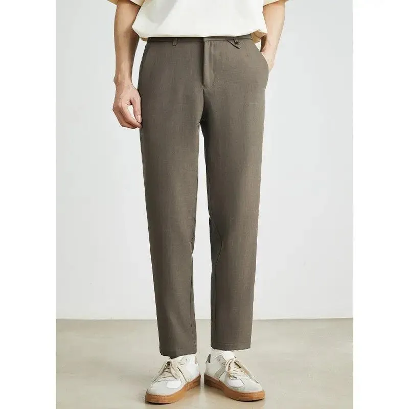 Slim Ankle Length Casual Pants