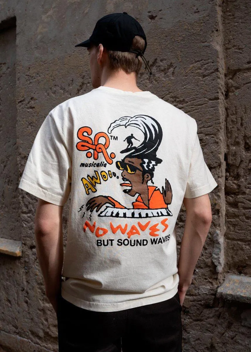 SOUND WAVES TEE - Natural