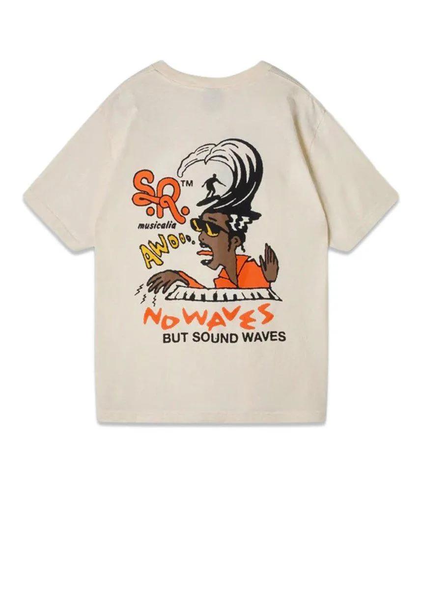 SOUND WAVES TEE - Natural