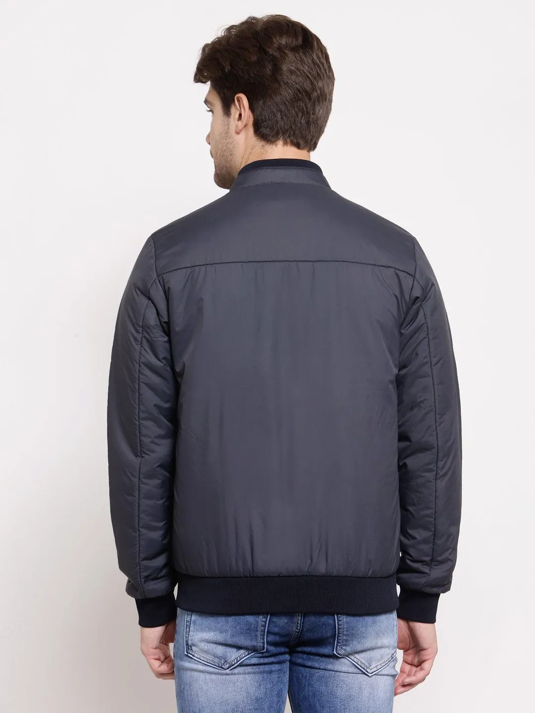 Style Quotient Mens Solid Bomber Jackets