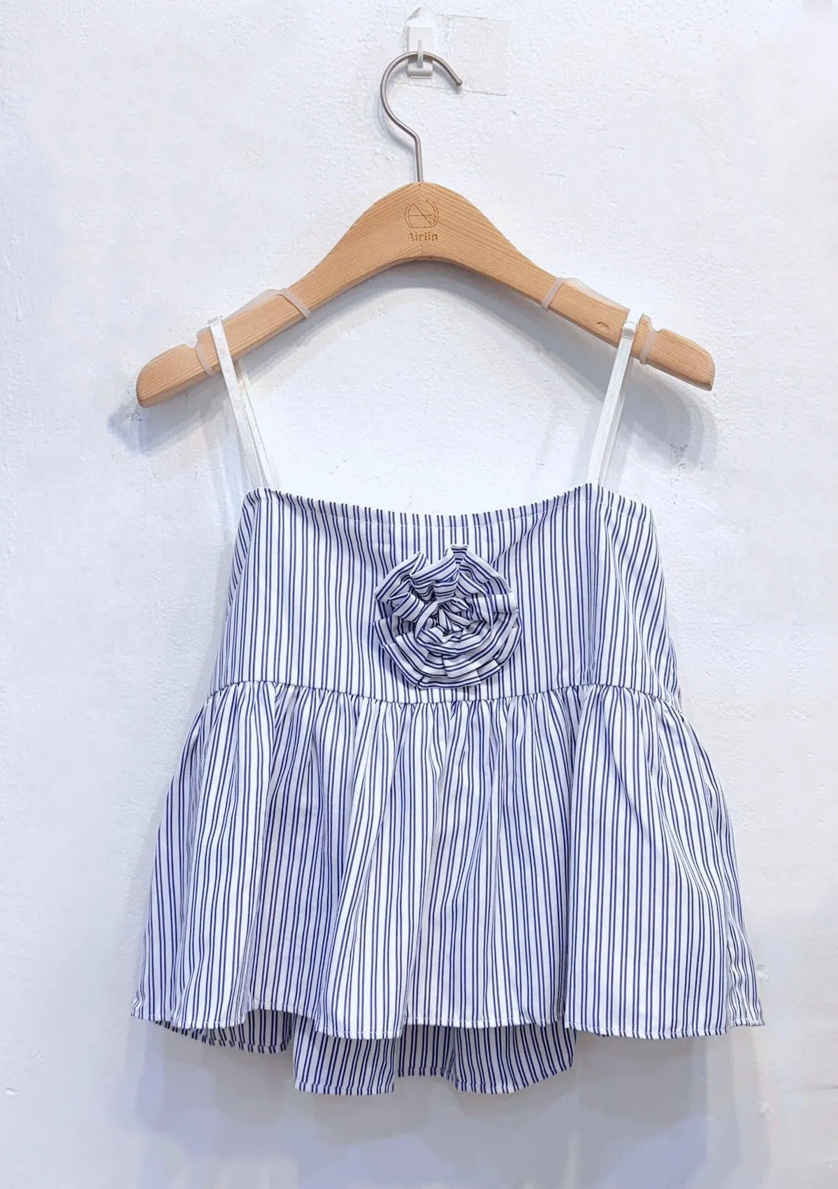 Summer Blue & White Striped Camisole